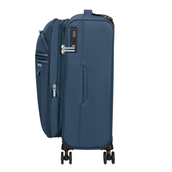 ⁦מזוודת טרולי מתרחבת מבית American Tourister דגם AeroSpin MH631001.⁩ – תמונה ⁦7⁩